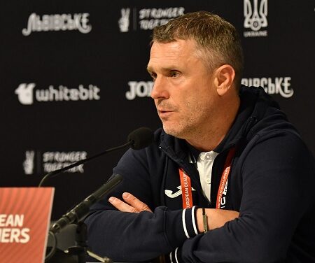 Тренер Ребров дал интервью после футбольного матча между сборными Украины и Исландии
