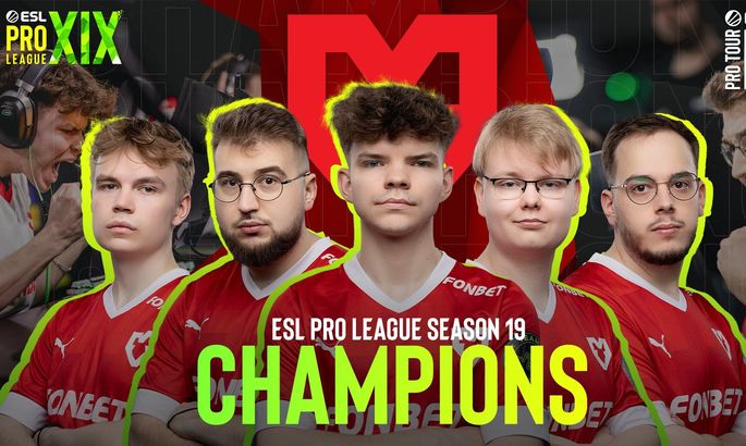 Команда MOUZ обыграла Team Vitality и завоевала титул чемпионов 19-го сезона ESL Pro League.