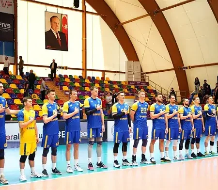 Украинская национальная команда победила команду Азербайджана в матче Золотой Евролиги.
